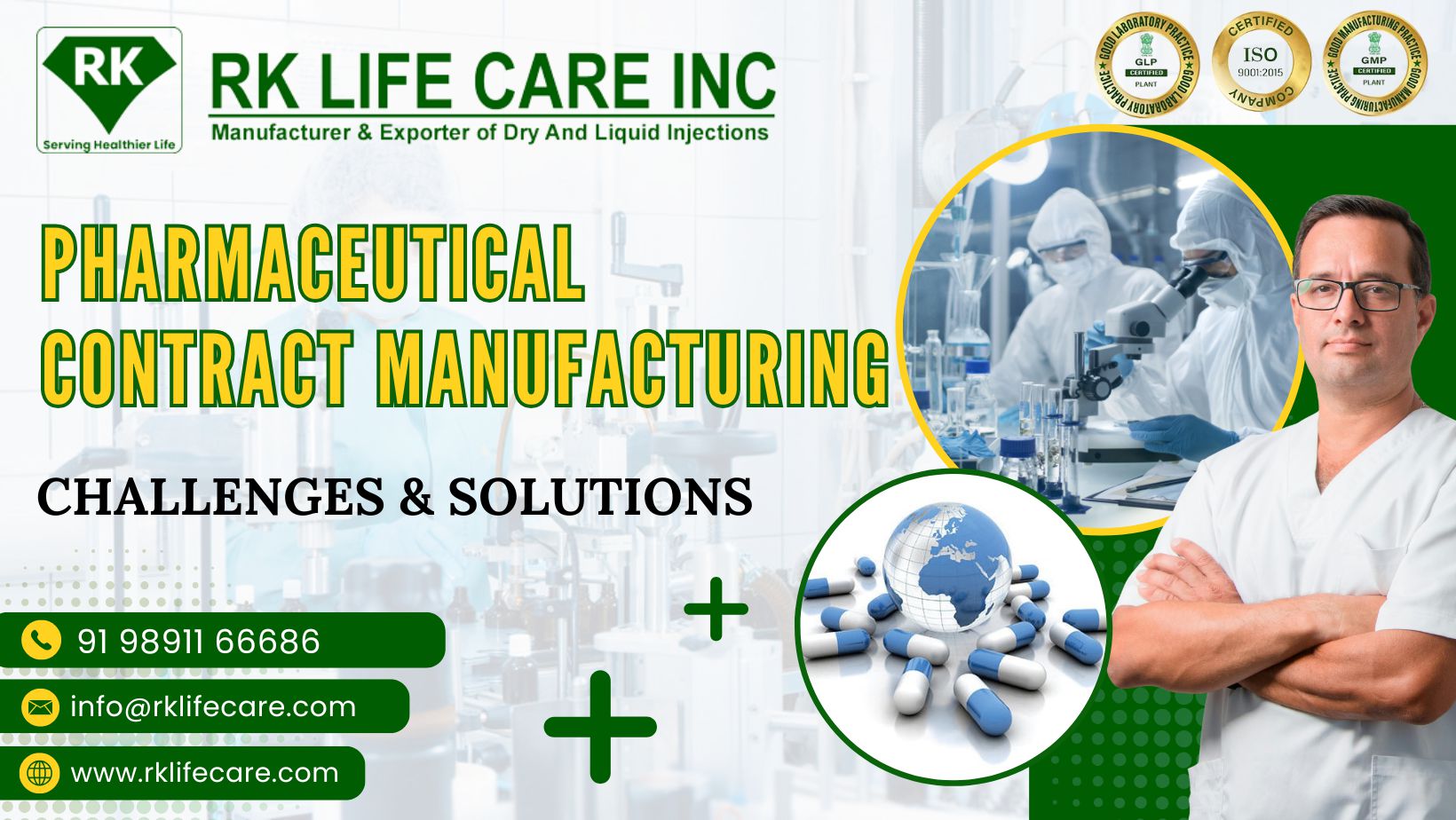 Key Challenges and Solutions in Pharmaceutical Contract Manufacturing